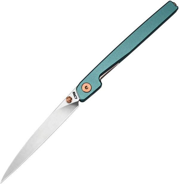 CJRB Lanky Linerlock Blue 3.5" AR-RPM9 Folding Knife