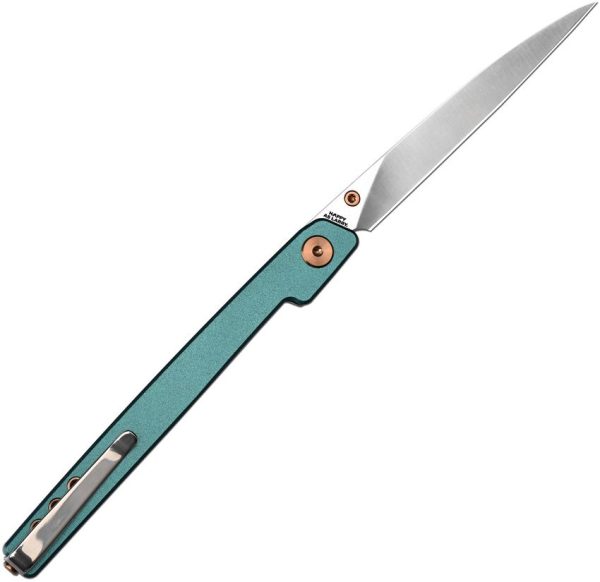 CJRB Lanky Linerlock Blue 3.5" AR-RPM9 Folding Knife