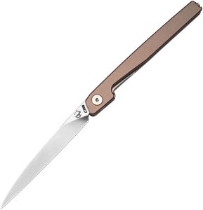 CJRB Lanky Linerlock Champ Folding Knife AR-RPM9 Champagne