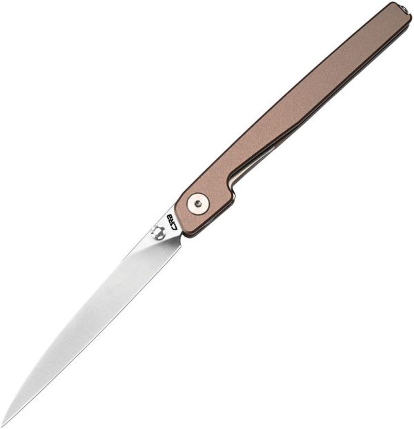 CJRB Lanky Linerlock Champ Folding Knife AR-RPM9 Champagne