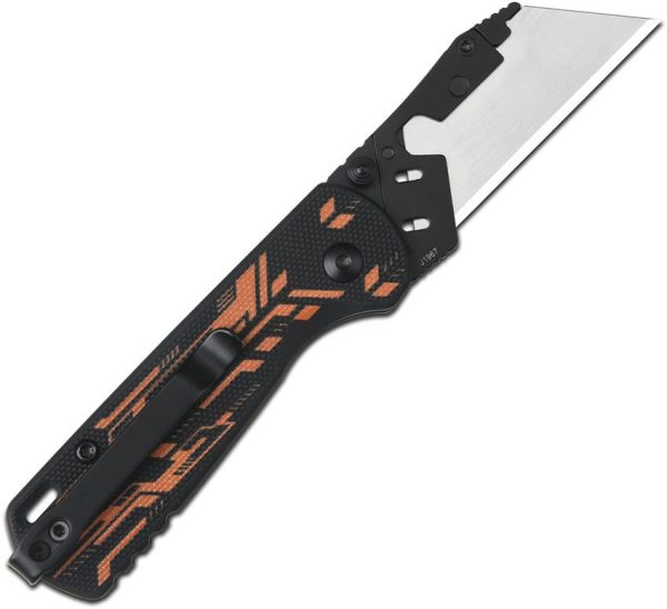 CJRB Boxer Button Lock Folding Knife Black G10 2Cr13 Blade