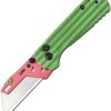 CJRB Boxer Button Lock Melon G10 Folding Knife 2.38" 2Cr13