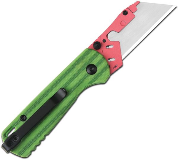 CJRB Boxer Button Lock Melon G10 Folding Knife 2.38" 2Cr13