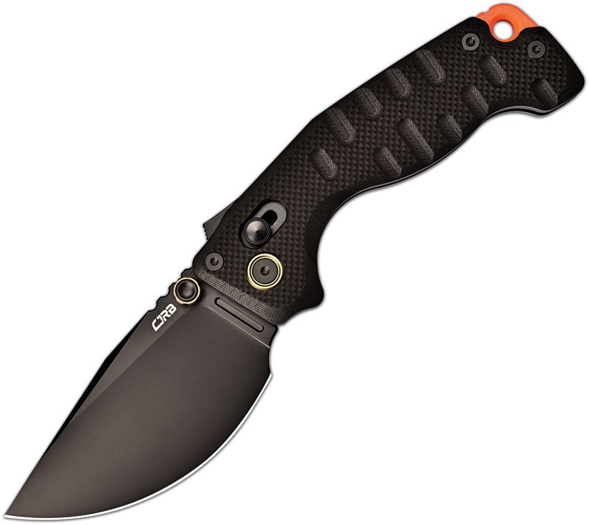CJRB Doubletap Recoil Lock Folding Knife Black 3.88" D2