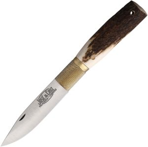 Jose da Cruz Large Stag Folder - Stainless Blade Pocket Knife