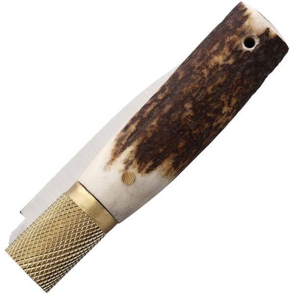 Jose da Cruz Large Stag Folder - Stainless Blade Pocket Knife