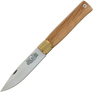 Jose da Cruz Large Merendeira Folder Oak - Clip Point Blade
