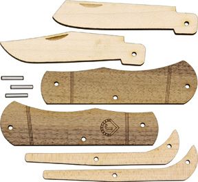 JJ's Trapper Knife Wood Assembly Kit