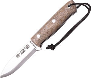 JKRCM115.jpg Joker Nordic Fixed Blade 4" 14C28N Stainless Micarta Knife