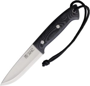 Joker Ranger Fixed Blade 14C28N Micarta Black Leather Sheath