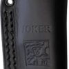 Joker Ranger Fixed Blade 14C28N Micarta Black Leather Sheath