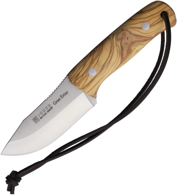 Joker Gran Erizo Fixed Blade Knife 3.75" 1.4116 Olive Wood
