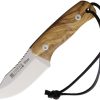JKRCO75.jpg Joker Erizo Fixed Blade Olive Wood 3 inch Stainless Spain