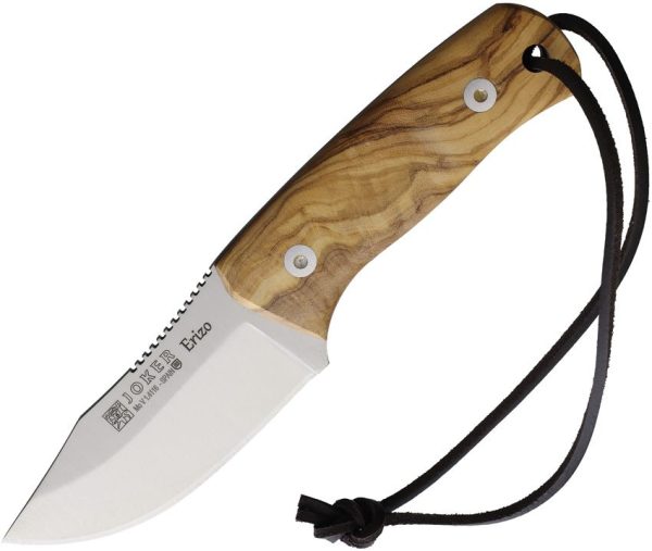 JKRCO75.jpg Joker Erizo Fixed Blade Olive Wood 3 inch Stainless Spain