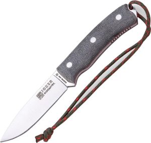 JKRCV120.jpg Joker Bushcraft Fixed Blade N695 Stainless Black Micarta