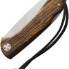 Joker Cocker Lockback Bocote Wood Folding Knife 3.25" Blade