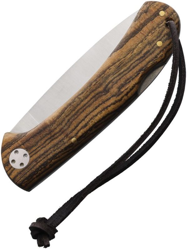 Joker Cocker Lockback Bocote Wood Folding Knife 3.25" Blade