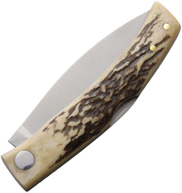 Joker Becada Lockback Stag Bone Folding Knife 14C28N Blade