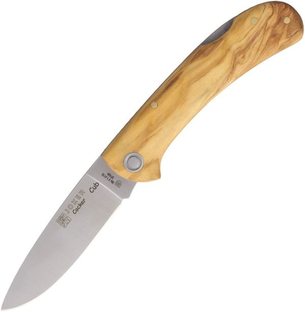 Joker Cocker Cub Lockback Folding Knife Olive Wood 1.4116 Steel