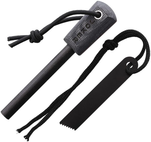 Joker Firesteel Micarta Fire Starter - Black Canvas