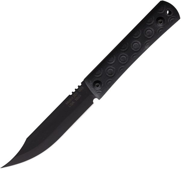 Jason Perry Bushcraft Fixed Blade 4.75" 1095HC Black G10