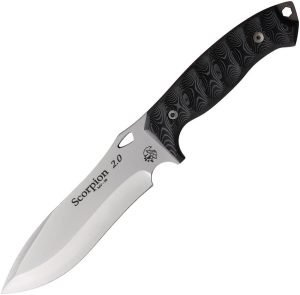 J&V Adventure Scorpion Fixed Blade Knife MV-58 Stainless Black