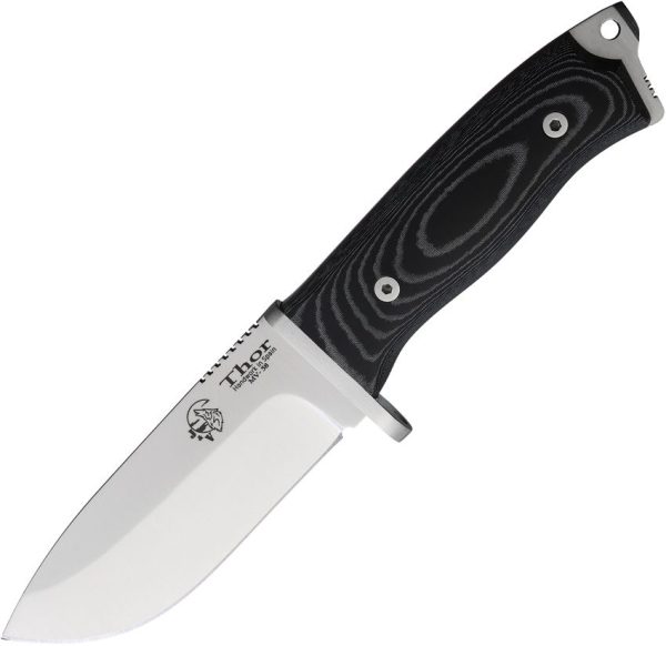 J&V Adventure Knives Thor Fixed Blade 4.75" MV-58 Stainless