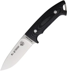 J&V Adventure Knives K-2 Bushcraft Fixed Blade N690 Stainless