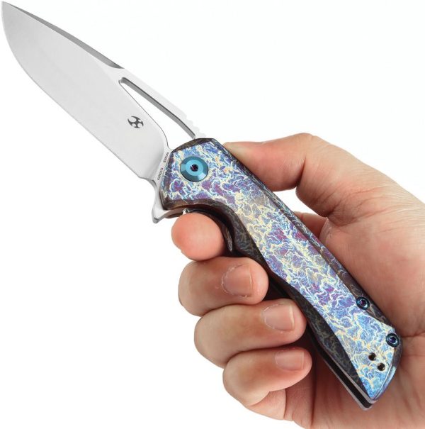 Kansept Kryo Framelock Lightning Anodized Titanium