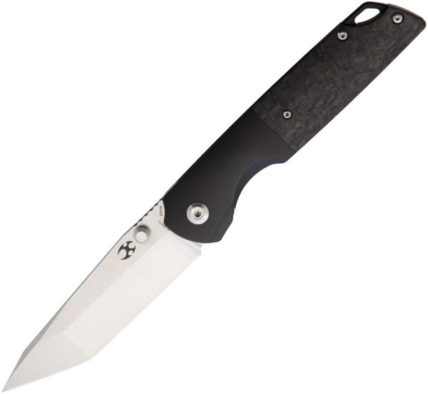 Kansept Warrior Framelock Black Titanium Carbon Fiber