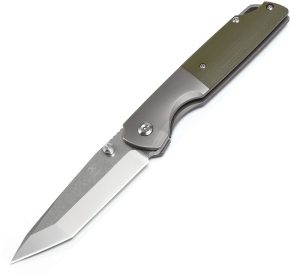 Kansept Warrior Framelock Green Micarta
