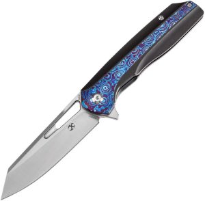 Kansept Shard Framelock Timascus Inlay