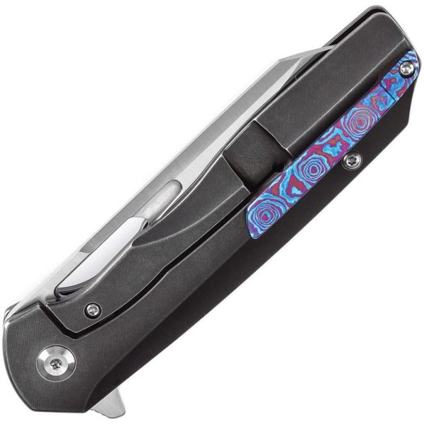 Kansept Shard Framelock Timascus Inlay