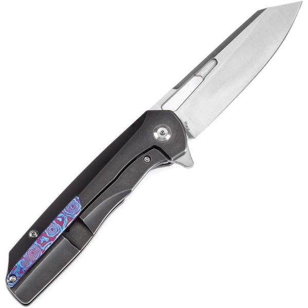 Kansept Shard Framelock Timascus Inlay
