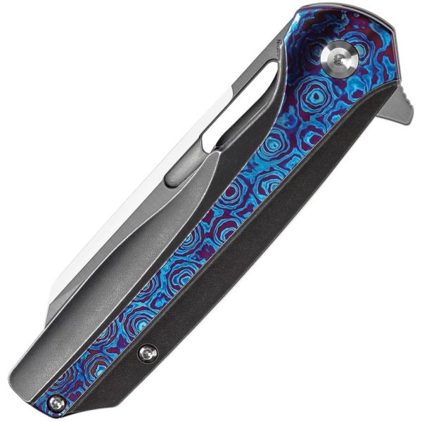 Kansept Shard Framelock Timascus Inlay