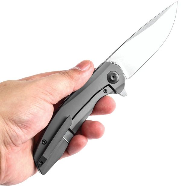 Kansept Accipiter Framelock Green - Titanium CF