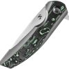 Kansept Accipiter Framelock Green - Titanium CF