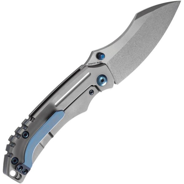 Kansept Pelican EDC Framelock Blue Drop Point