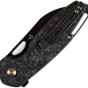 Kansept Model 6 Framelock Shredded Carbon Fiber