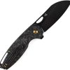 Kansept Model 6 Framelock Shredded Carbon Fiber