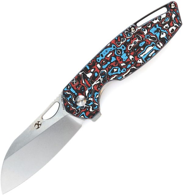 Kansept Model 6 Framelock Multicolor Carbon Fiber