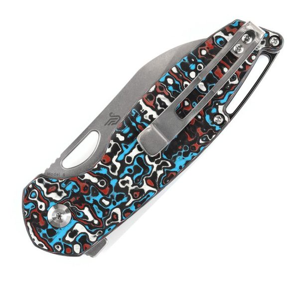 Kansept Model 6 Framelock Multicolor Carbon Fiber