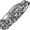 Kansept Model 6 Linerlock Left Damascus Wharncliffe