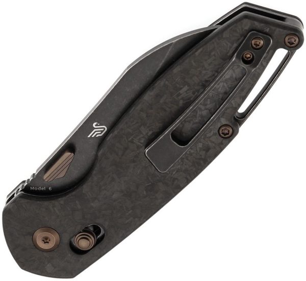 Kansept Model 6 Crossbar Lock Sheepsfoot CF BlackWash