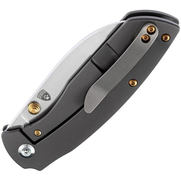 Kansept Convict Framelock S35VN Gray Titanium