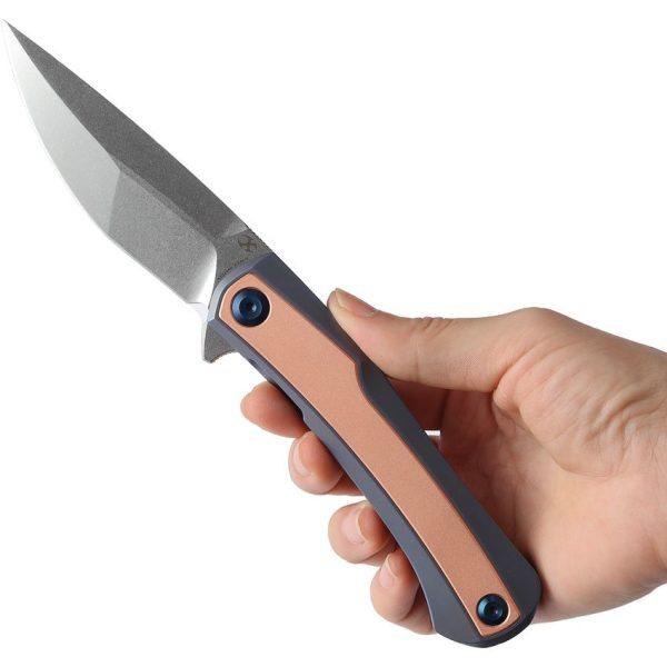 Kansept Kratos Framelock CPM S35VN Blue Titanium