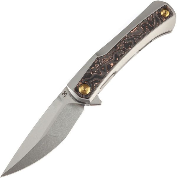 Kansept Kratos Framelock Copper Carbon Fiber