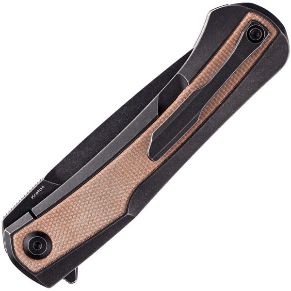 Kansept Kratos Framelock Brown Micarta