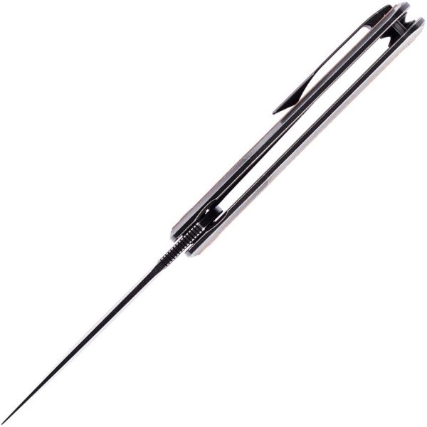 Kansept Kratos Framelock Brown Micarta