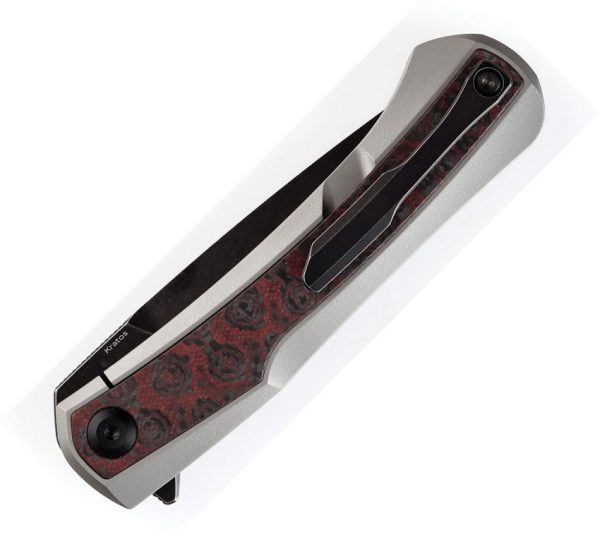 Kansept Kratos Framelock Red/Black Carbon Fiber